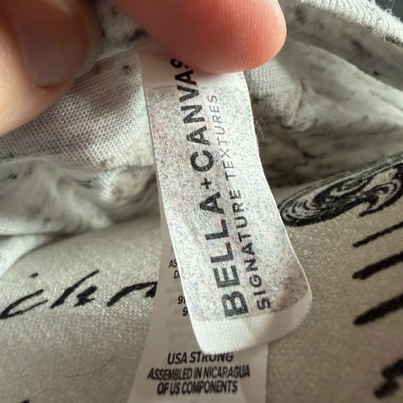 Bella Canvas Light Heather Gray Tee with Black Graphic - Picture 6 of 6